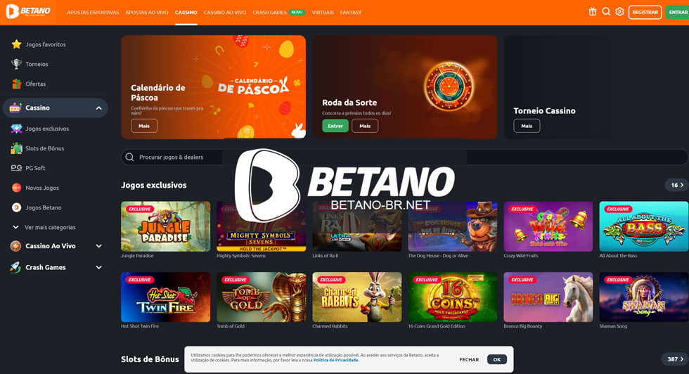 Jogos Disponíveis no Betano Casino
